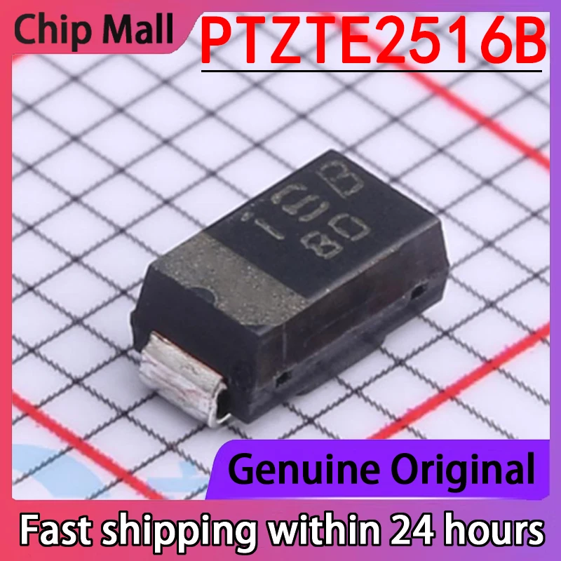 10PCS New Original PTZTE2516B PTZ16B Screen Printed 16B SMA 1W 16V SMD Voltage Regulator Diode