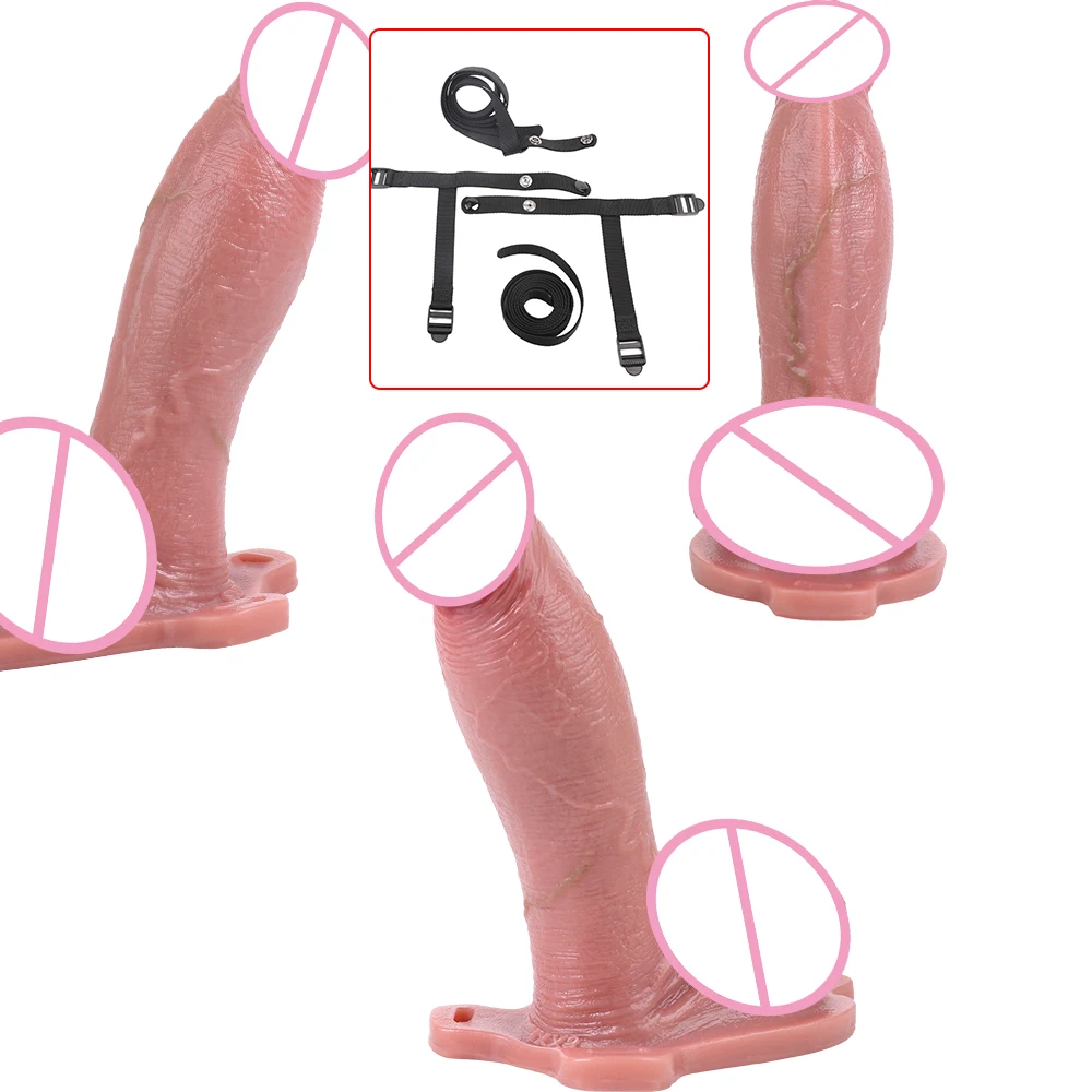 SXXY Men's Girth Enhancer Sleeve насадка на член Wearable Hollow Dildo Skin-Like Cock Lock For Men Cock Extension Adult Sex Toys - view 5
