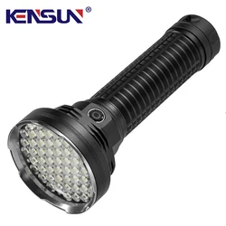 High Power Flashlight 55 LED Powerful Lantern USB Rechargeable Strong Light Torch Waterproof Self-defense Lamp Camping Outdoor