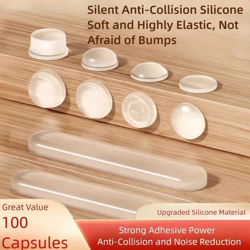 Self-Adhesive Mini Door Stop Pad: Full Buffer Noise-Proof Protector for Furniture, Doors & Windows