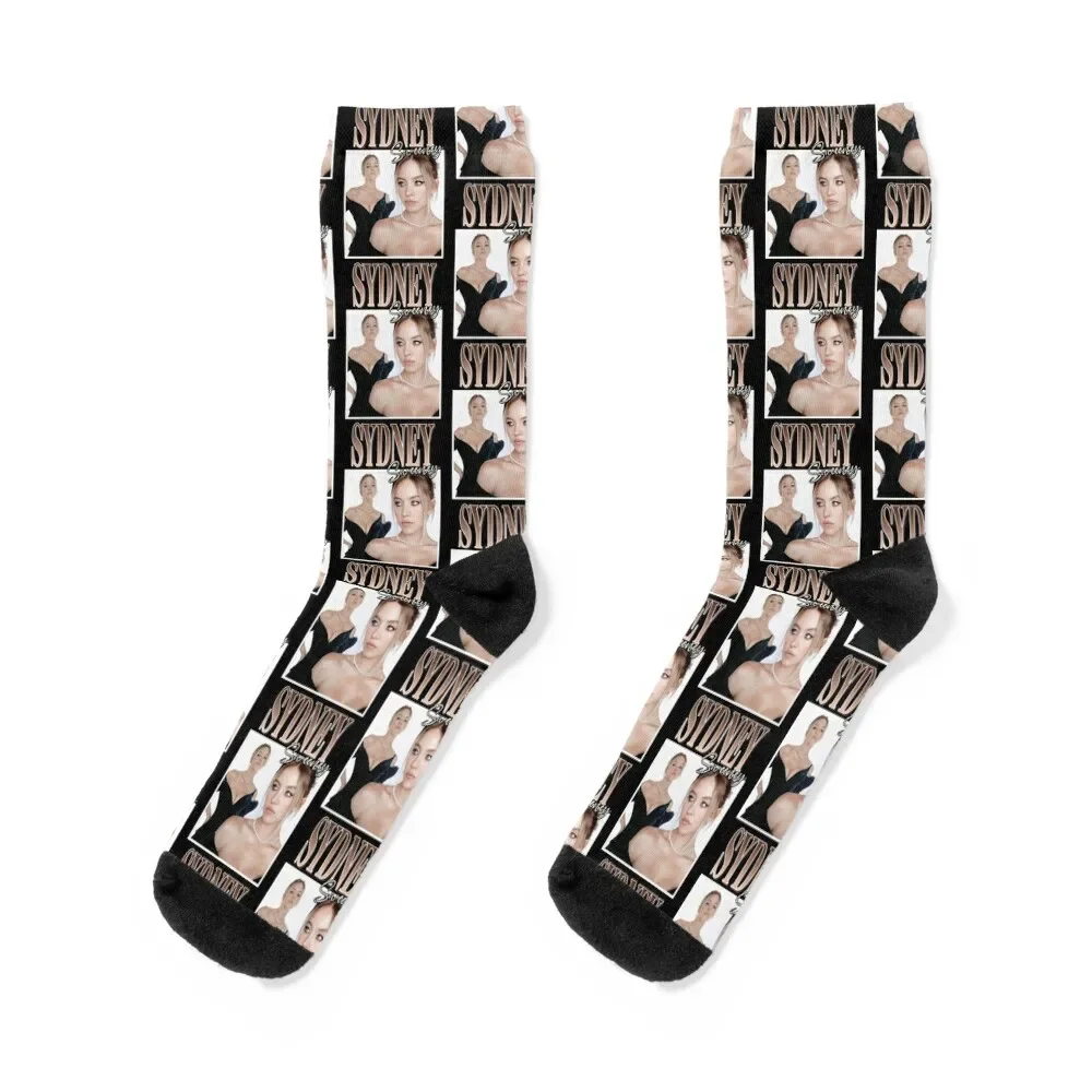 

Sydney Sweeney Socks hiphop luxe sports and leisure Stockings Mens Socks Women's