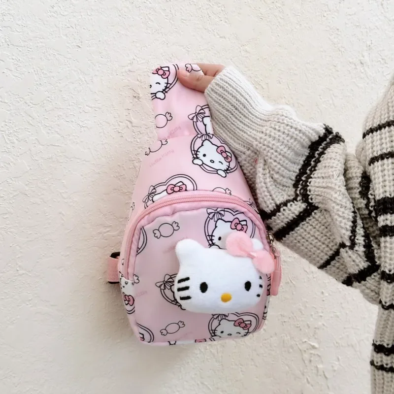 Kawaii Sanrio Tasche Cinna moroll Handtasche Kinder Brusttasche Cartoon niedlichen Kuromi Schulter Messenger Umhängetaschen Reise rucksack