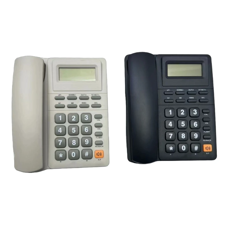 2026 Landline Phone Desk Phone English Fixed Telephone for Office Hotel with Caller Display LCD Redial