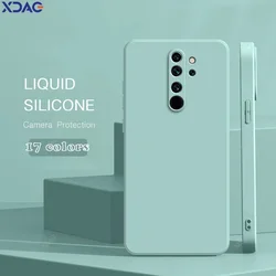 Luxury Basic Mobile Phone Case Cover for Xiaomi Redmi Note8 Note 8 Pro 8Pro Original Liquid Silicone Soft Back Funda Accessories