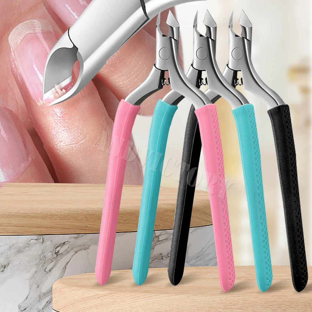

1Pcs Cuticle Trimmer Clippers Dead Skin with Silicone Handle Non-Slip Cuticle Nippers Dead Skin Remover Cuticle Remover Tool