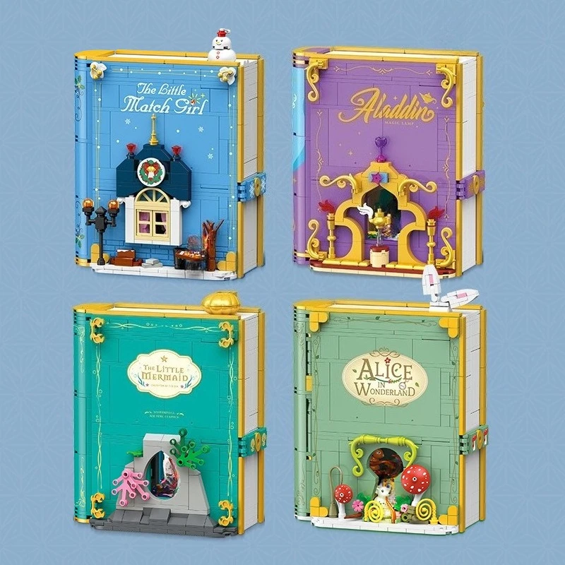 

Creative three-dimensional magic building block book storybook model DIY decorative gift