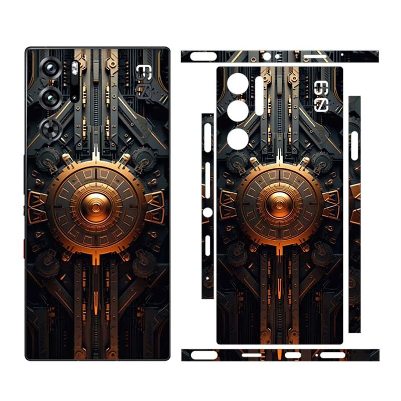 3 م-فيلم غير لامع نمط لطيف ، ظهر الهاتف والجانبين ملصقا للنوبة الحمراء السحرية 9 برو 9 برو بلس ، غلاف كامل من الكرتون