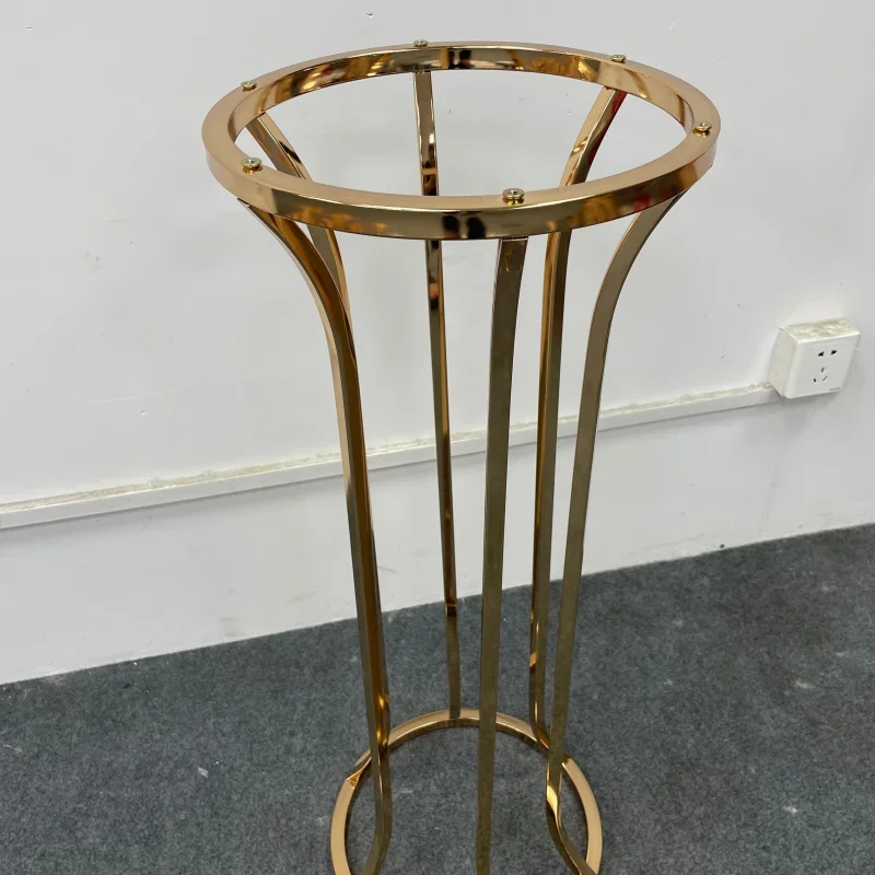 Galvanisierter Blumenständer, Hochzeitsgang-Vase, Hoteldekoration für Outdoor-Partys, Feiertagsveranstaltungen, Tischdekoration, neue Requisiten – Detail 6
