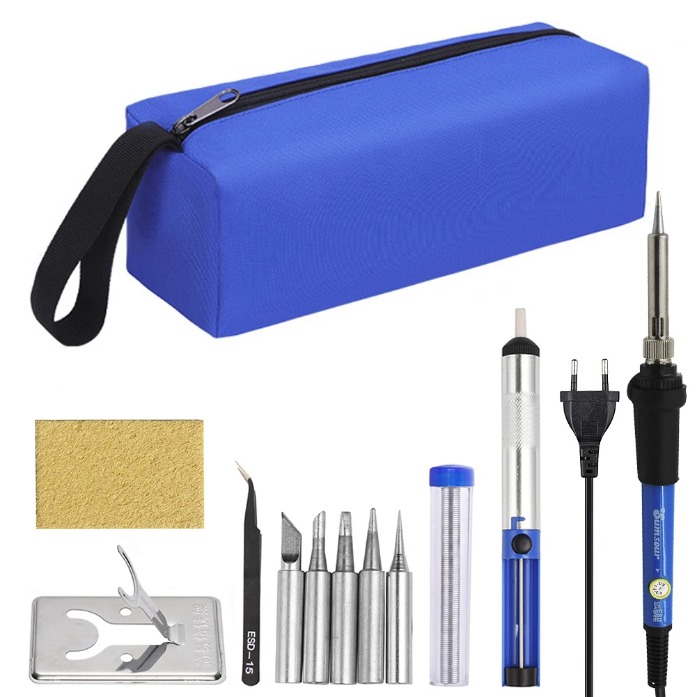 Adjustable Temperature Electric Soldering Iron 220V 110V 60W 80W Welding Solder Rework Station Heat Pencil Tips Repair Tools