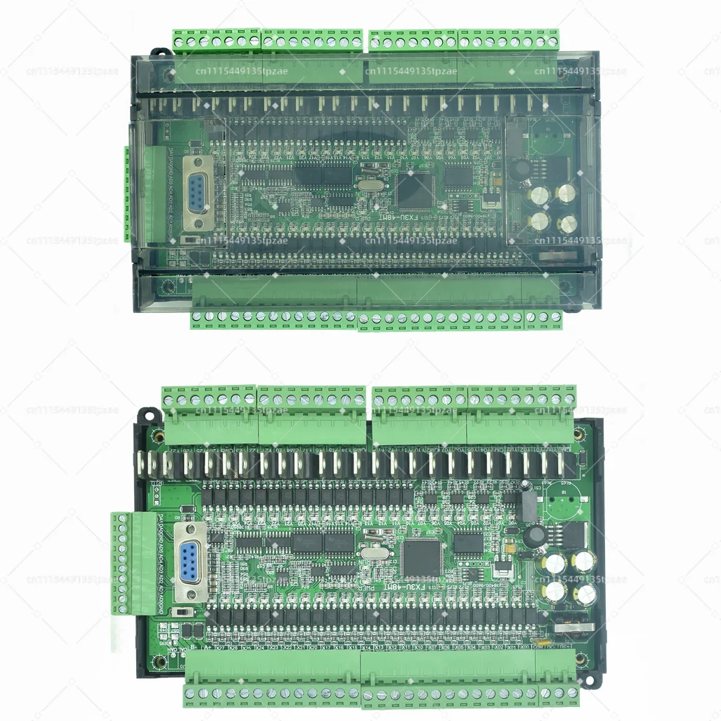 Carte de contrôle industrielle PLC mini 48 points, 24 entrées, 24 sorties à transistors avec communication RS485, compatible avec la série FX3U