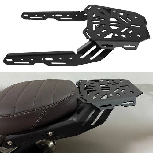 Imagen 1 del producto Portaequipajes trasero para Triumph Scrambler 400 400X Speed400X 24-25 Moto, cubierta superior, soporte para maletero, soporte para estante
