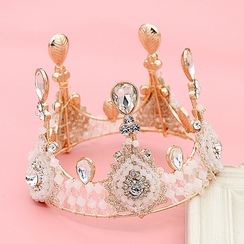

Extravagant Birthday Headdress 10 5x8cm Rhinestone Crown Beautiful Accessories Girls Party Cake Crown Headwear Gift Box