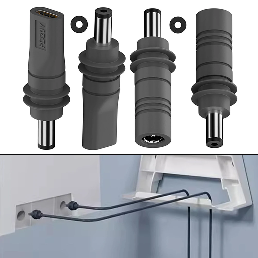 Адаптер-питания-usb-c-женский-на-dc-для-starlink-для-мини-прямоугольной-пластины-100-Вт-с-разъемом-type-c-мужской-—-удлинитель-для-наружной-антенны
