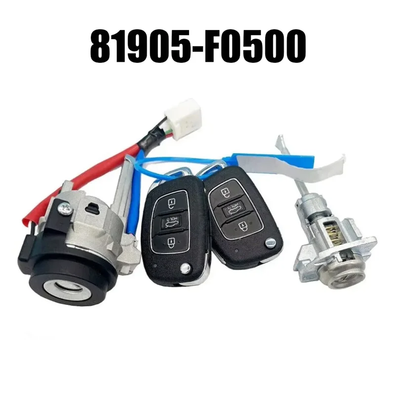 

High Quality Car Door Lock Cylinder Key Ignition Switch Starter Lever 81905-F0500 8190F500 For Hyundai Elantra 2015-2020