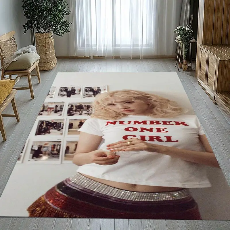 Korean Idol R-Rose Solo Star APT Soft Non-Slip Large Area Rug for Living Room,Bedroom Playroom Carpet Mat for Sofa,Home Decor