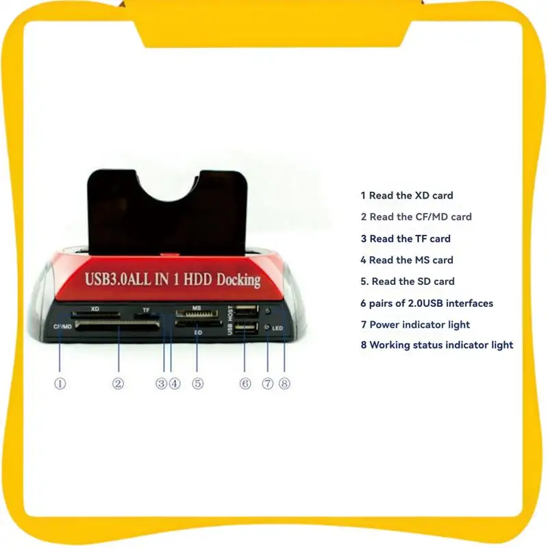 

UK Plug Dual Bay HDD Docking Station For 2.5 & 3.5 Inch SATA IDE Hard Drives With USB 3.0 Connection