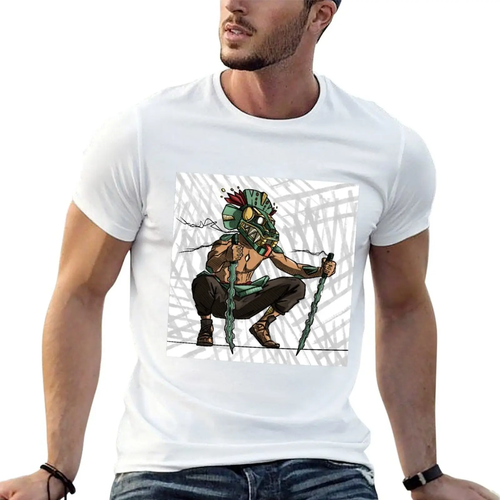 Aztec Warrior T-Shirt custom t shirt for a boy plus size men clothing