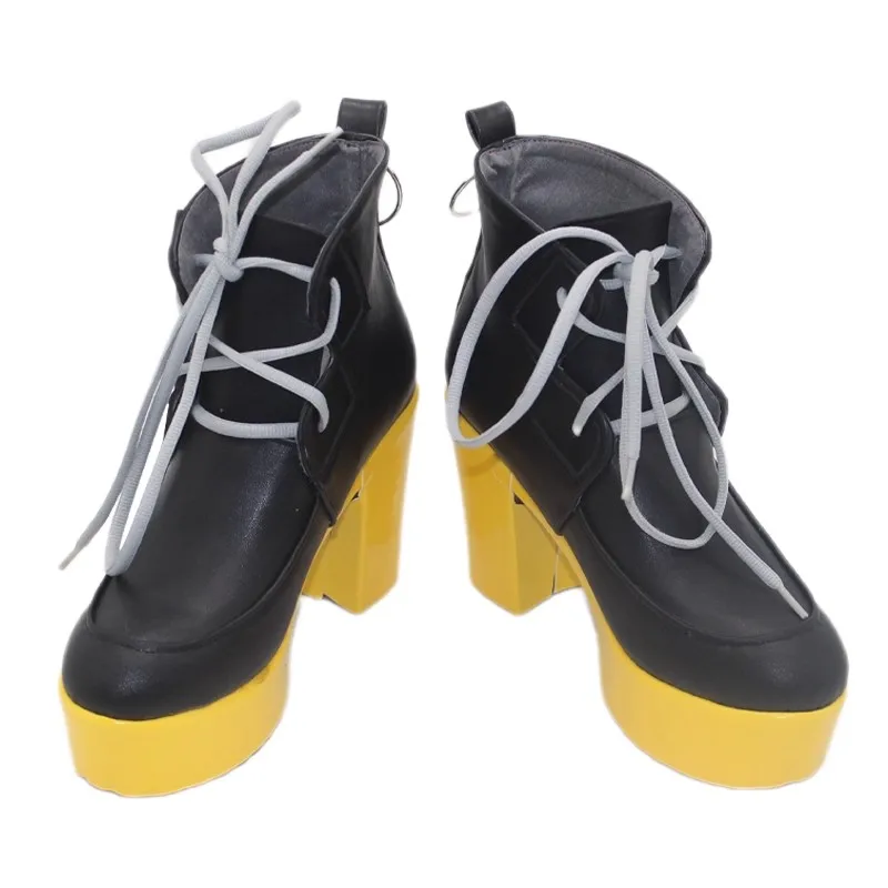 أحذية Game Orphie التأثيرية للنساء للجنسين، أحذية عالية من جلد البولي يوريثان لحفلات الهالوين وأعياد الميلاد #1