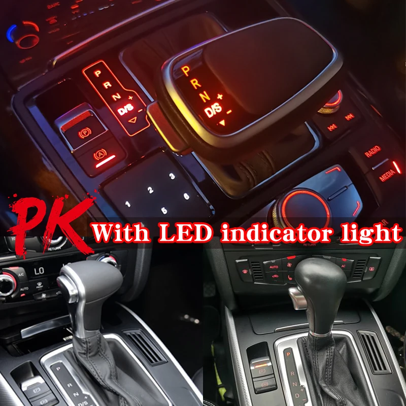 For audi q7 a5 a6 Q5 a4 Electronic gear With LED light automatic transmission Handle car accessories Gear shift Knob Gear Stick