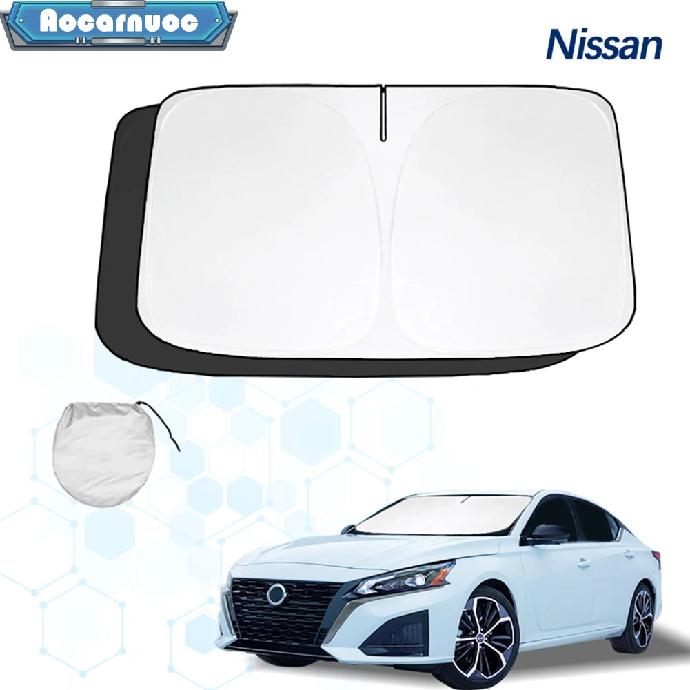 Car Windshield Sunshade Accessories Sun Reflector Film For Nissan Altima L31 L32 L33 L34 2002-2019 2020 2021 2022 2023 2024 2025