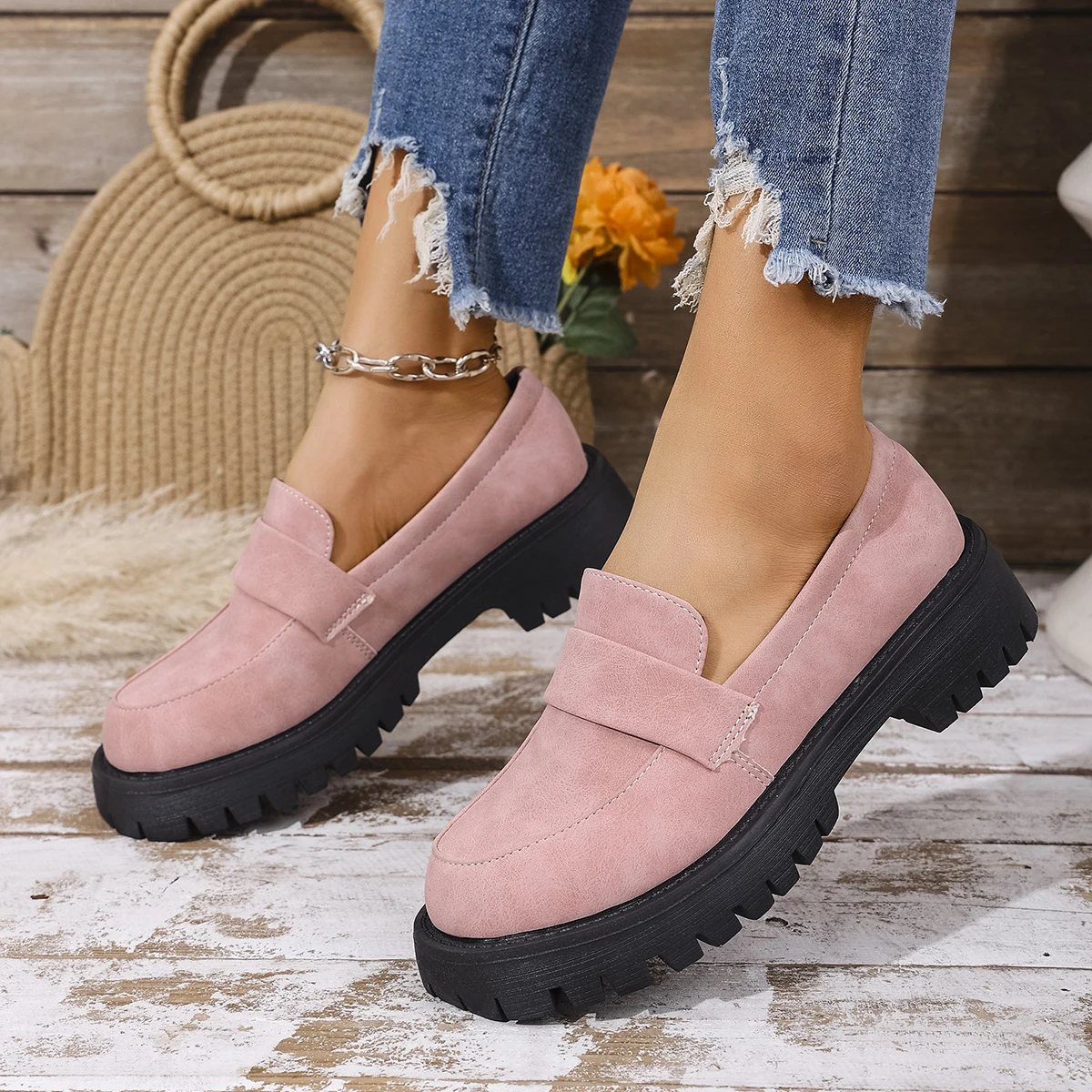 New Loafers Women Japanese School Students JK Uniform Shoes Round Toe Women Retro Round Toe Lolita Cosplay Platform Oxford Shoes