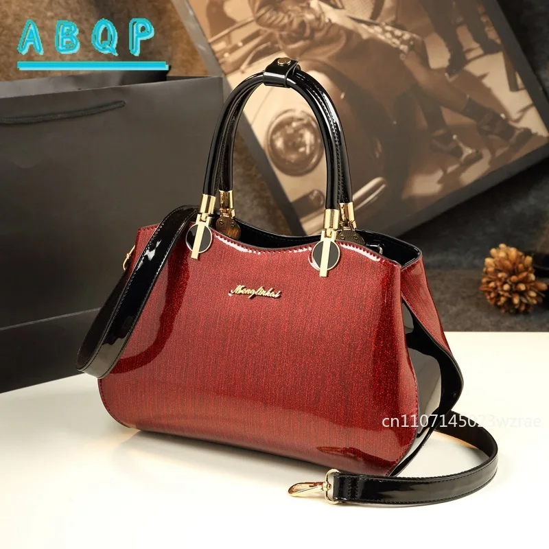

ABQP New Women's Shoulder Bag Shiny Fashion Women's Shoulder Messenger Bag Large Capacity Banquet Women's Bag High Quality