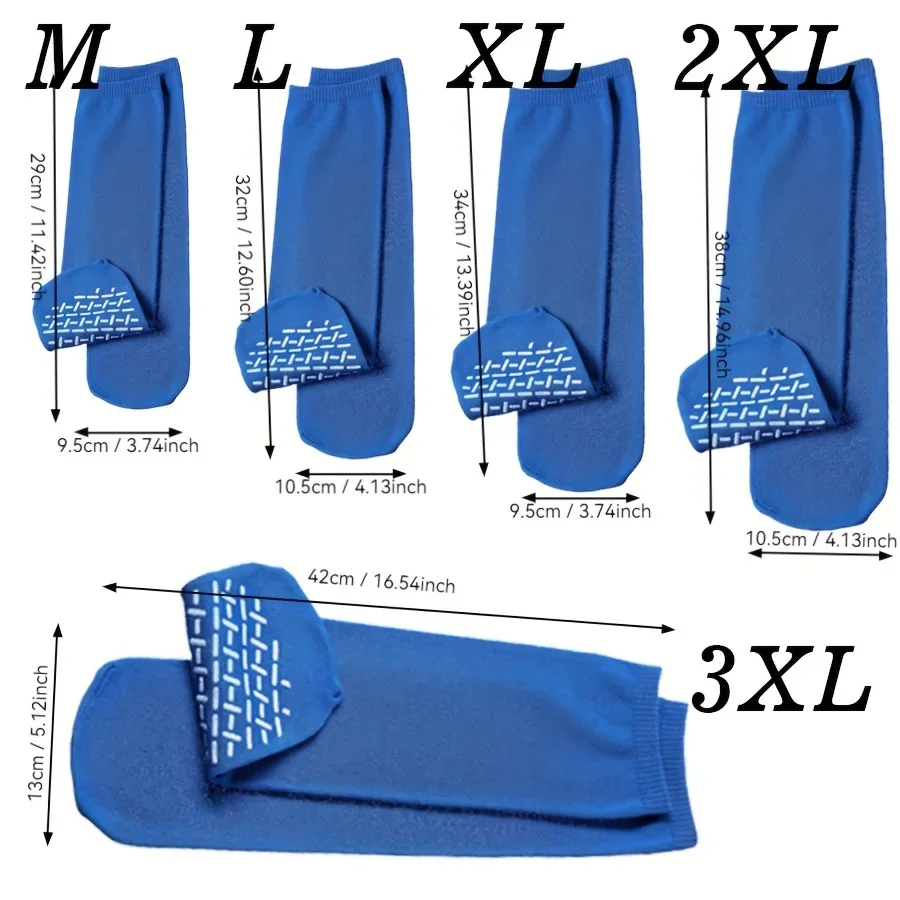 

Hospital Socks for Men with Grips, Non Slip Socks for Men & Women, Diabetic Socks for Men, Extra Wide Socks for Swollen