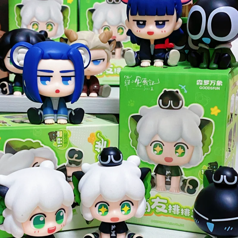

Luo Xiaohei War 2 Cute Friends Sit In A Row Cute Mini Doll Series Blind Box Bag Collection Desktop Ornament Fashion Trend Gift