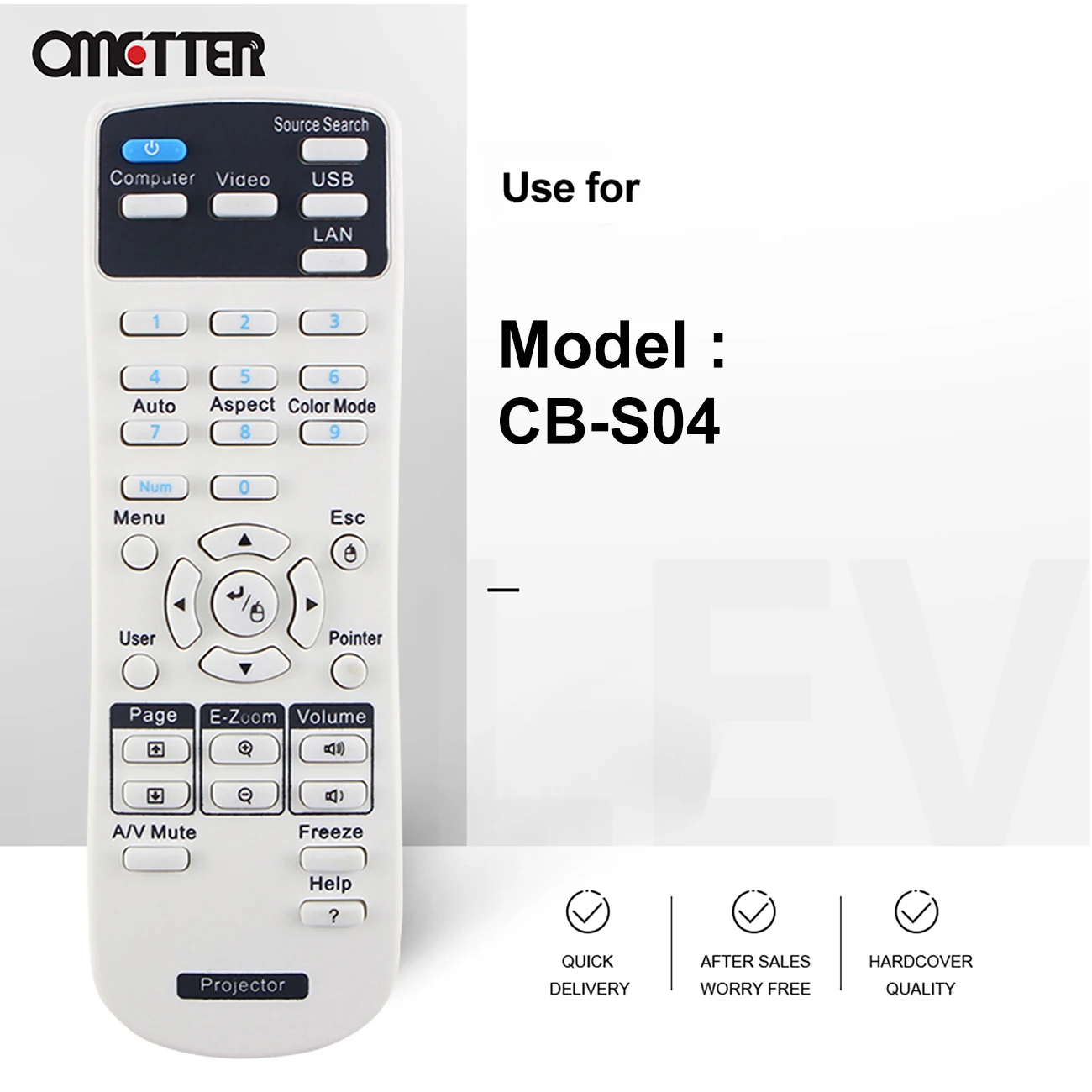 for Epson Projector Remote Control CB-S04 X04 X29 X31 X36 97H 945H 965H CB-S05 CB-S05E CB-X05 EB-C3005WN