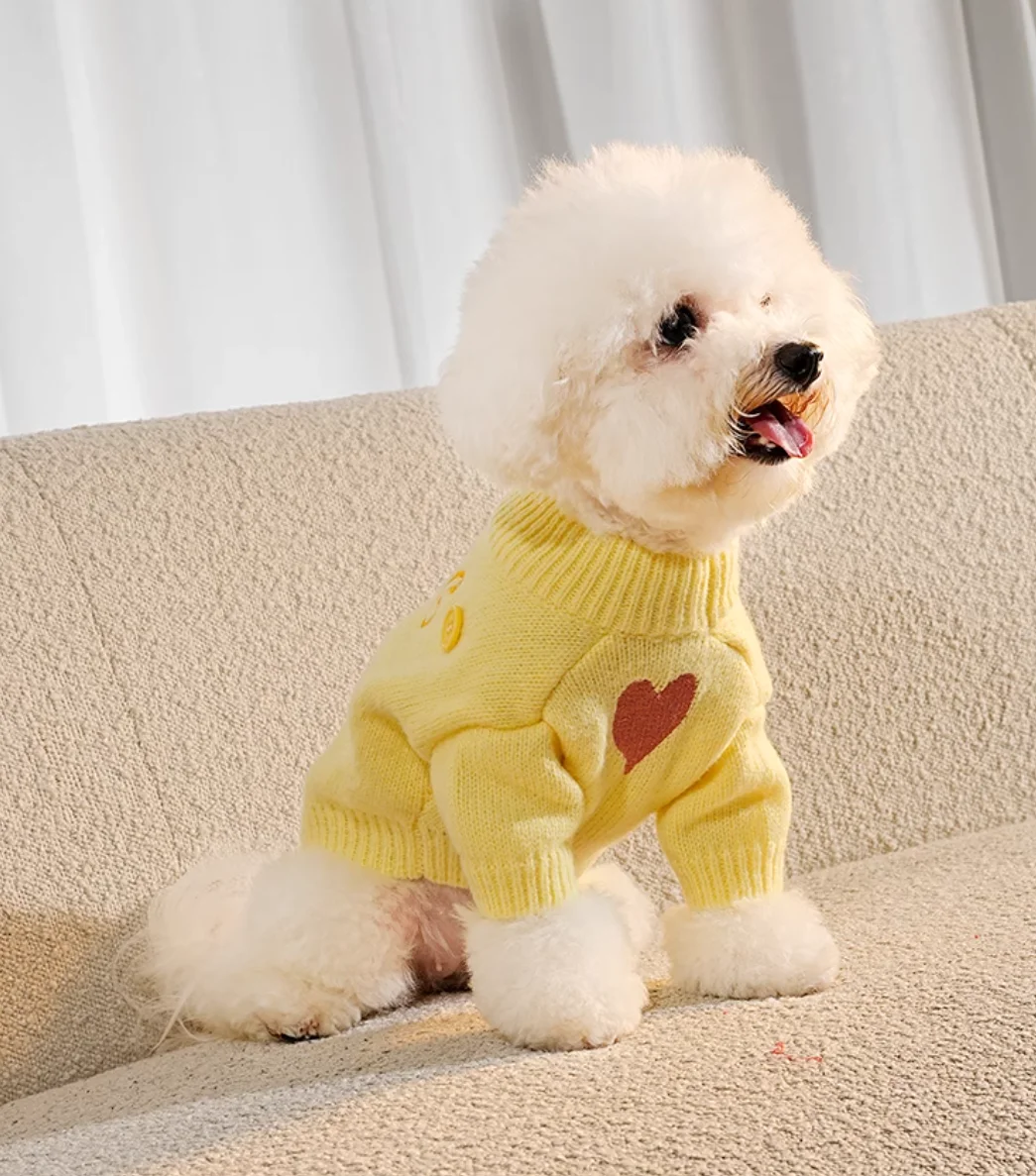 

Dog Stripe Sweater Pet Clothes Autumn/Winter Bottom Sweater Schnauzer Bears Malzis Sisch Small Dog Cat Sweater Puppy Clothes