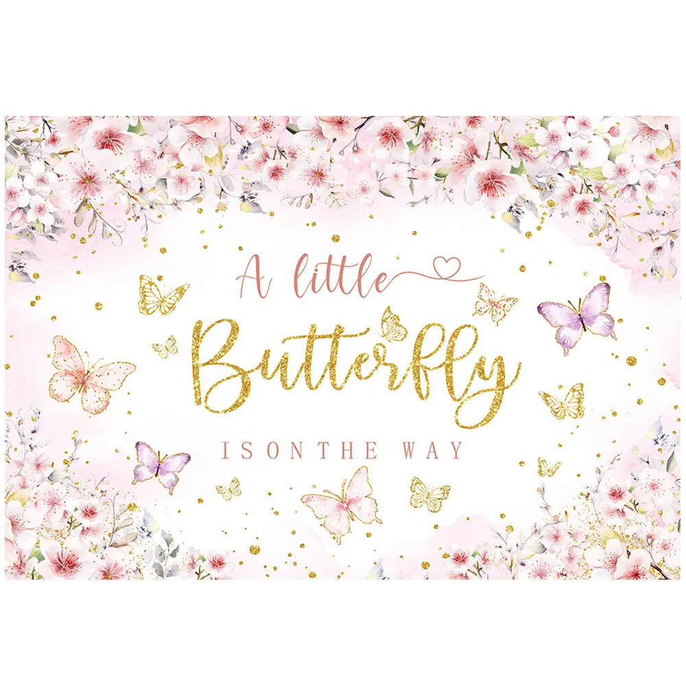 Mocsicka ฉากหลังที่อาบน้ำเด็กเล็กรูปผีเสื้ออยู่ระหว่างทางต้อนรับเด็กแรกเกิดงานเลี้ยงตกแต่งภาพพื้นหลังแบนเนอร์แบบกำหนดเอง