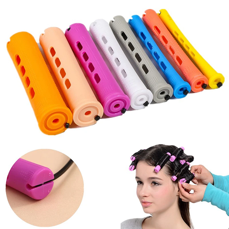 12pcs Hair Perm Rods Short Cold Wave Rods Hair Curler No Heat Perming Rods Hair Curling Rollers Curlers Curling Hair Tools