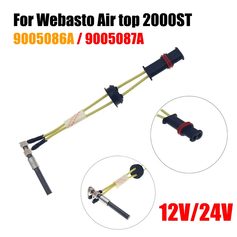 9005086A 12V/24V Car Parking Heater Ceramic Glow Plug For Webasto Air top 2000ST High Performance Heater Replacement 9005087A