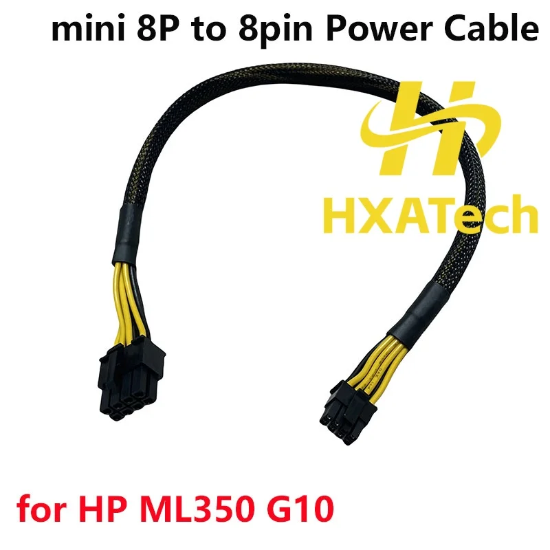 HXATech-High Quality PSU Mini 8pin to 8pin PCI-E GPU Video Card V100 A100 P100 A30 A40 Power Cable for HP ML350 Gen10