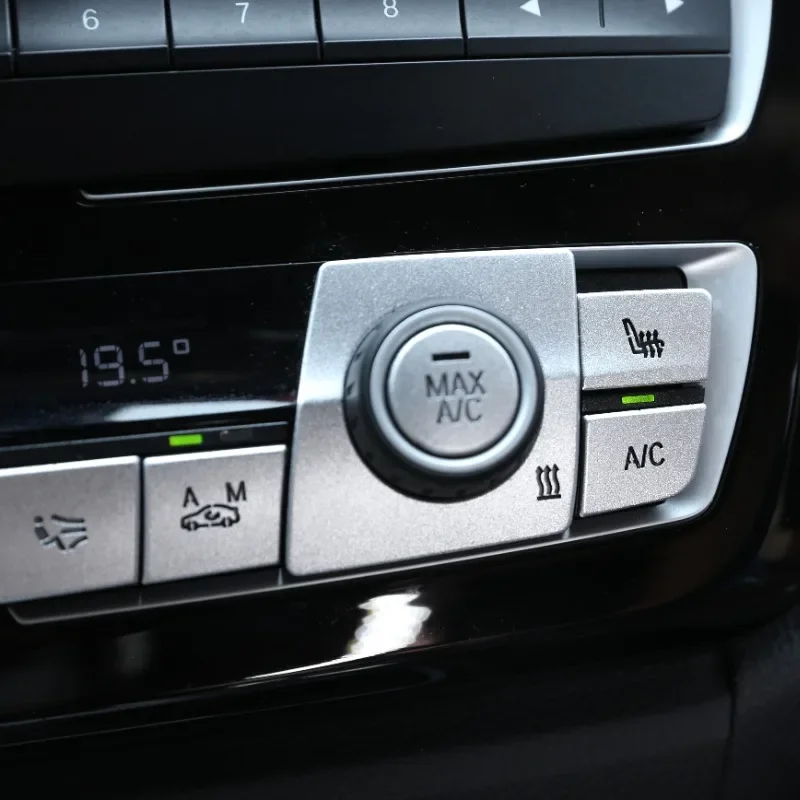For BMW 2 3 4 Series GT F30 F32 F33 F36 13-18 Aluminum Alloy Car Air Conditioning Button Trim Stickers Interior Car Accessories