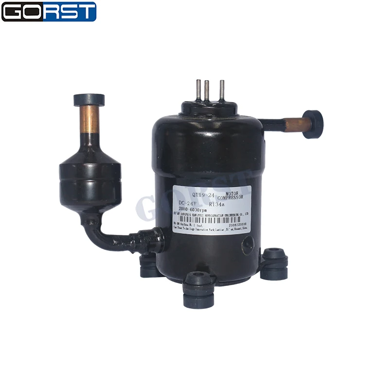 DC24V Small Refrigeration Compressor Mini Rotary for Compact Mobile Cooling Systems Portable Air Conditioners Mini Refrigerators
