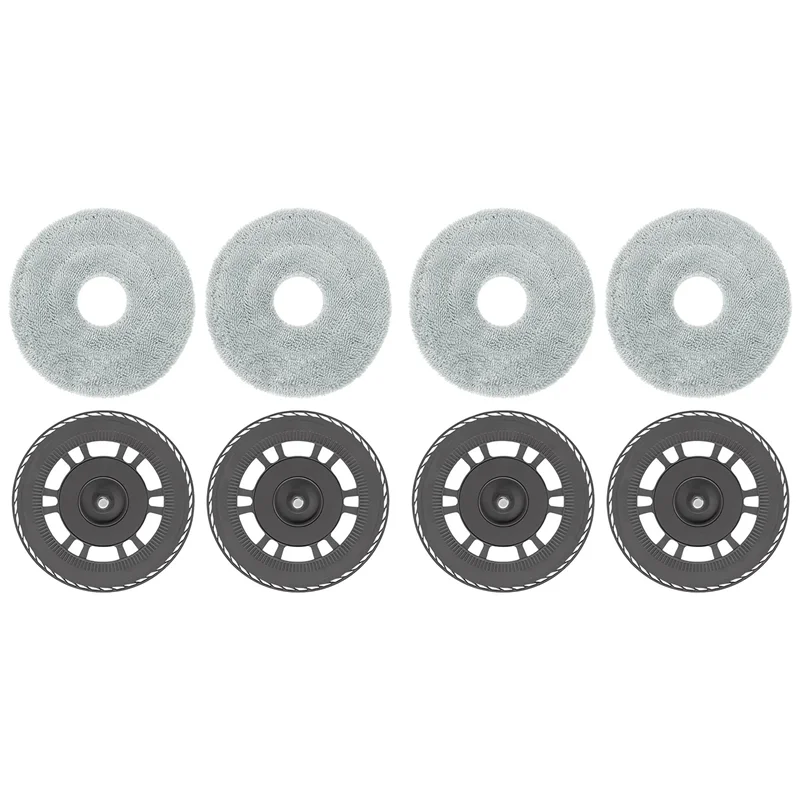 

ABMH-4X Replacement Mop Plates Pads For Dreame L10S Pro Ultra Heat, L20 Ultra, X40 Ultra Robot Vacuum Cleaner Parts