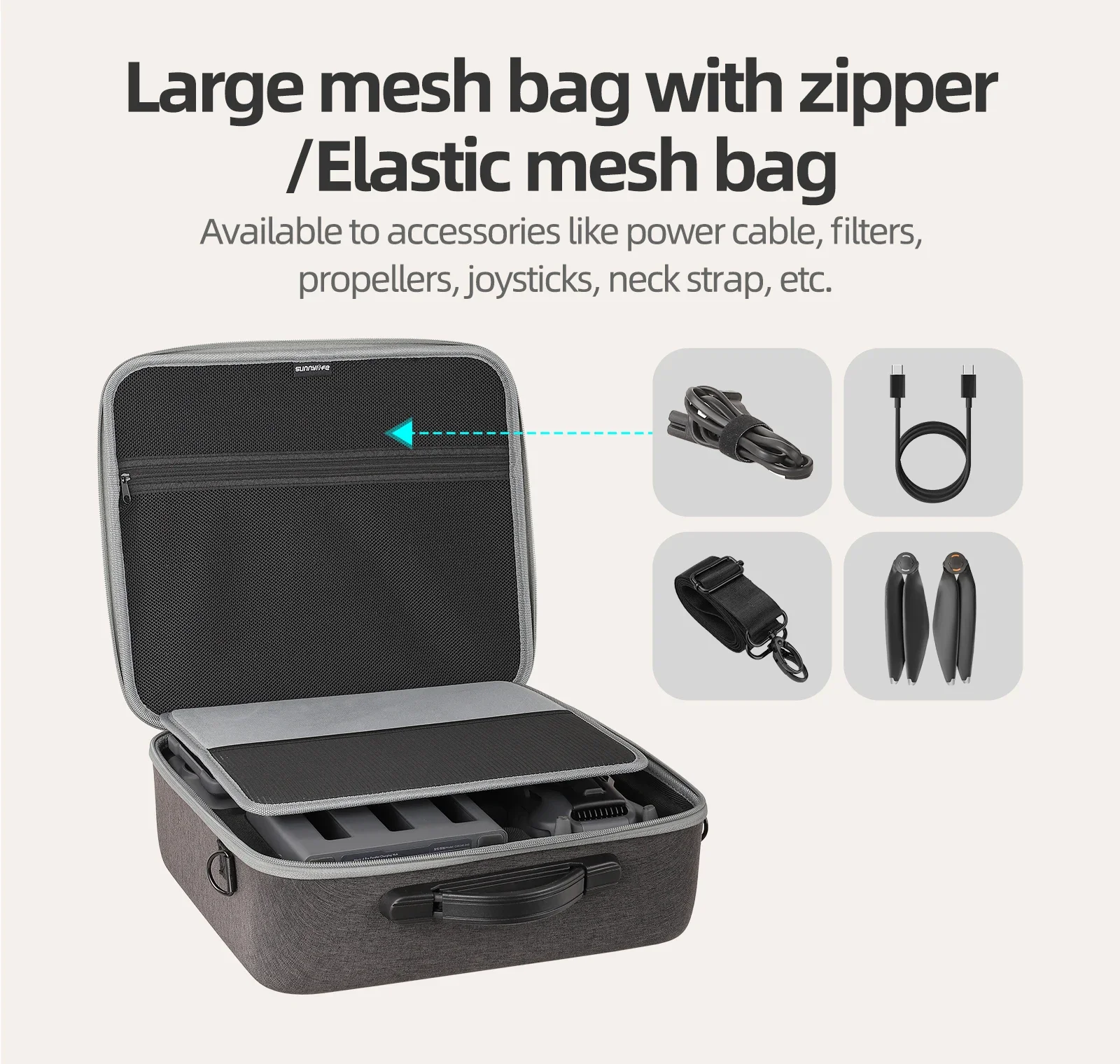 

Carrying Case Bag Suitable for DJI Mavic 4 Pro Organizer Bag for RC PRO2 Storage Box Travel Protective Bag Drone Accessories