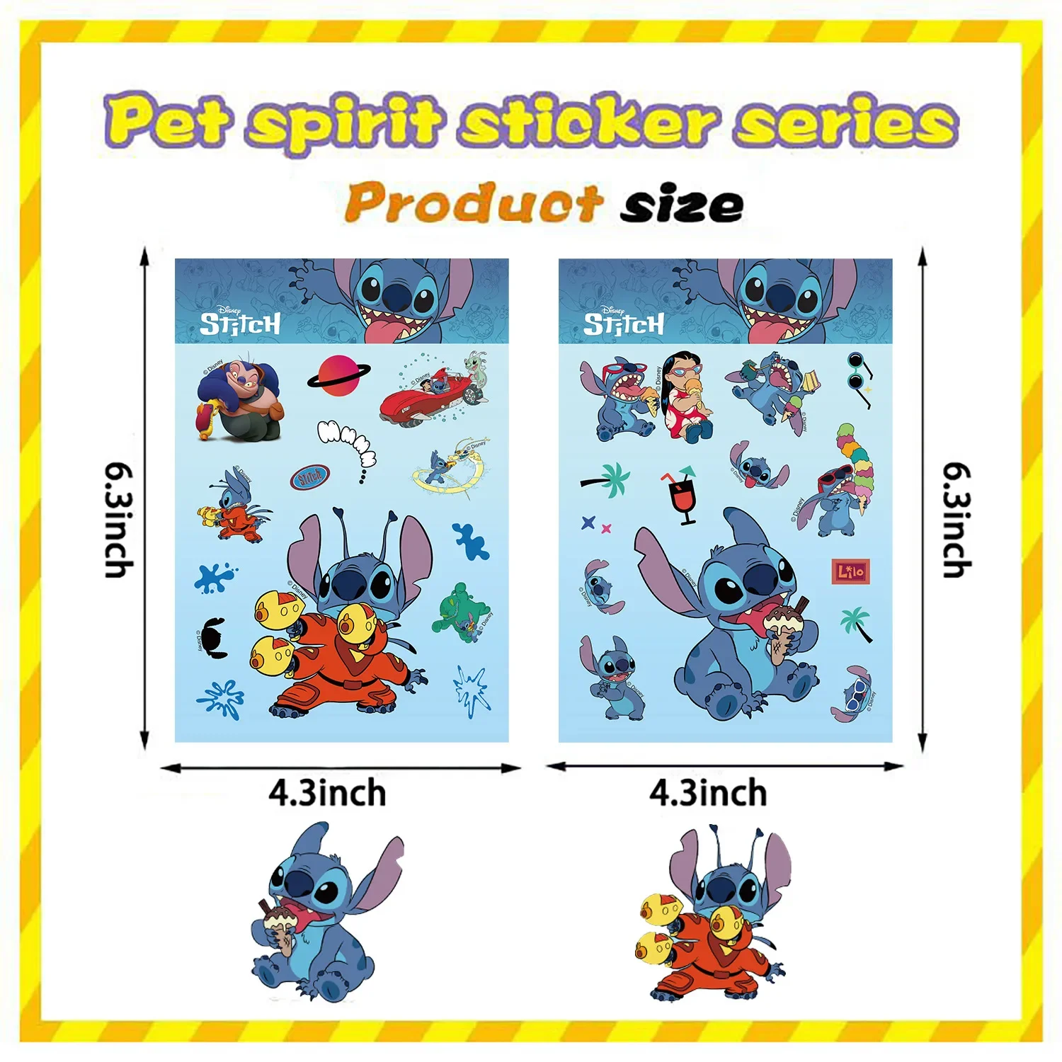 8/16/32Sheets Disney Cartoon Stitch Make A Face Puzzle Stickers Kids Make Your Own DIY Game Children Jigsaw Education Stickers