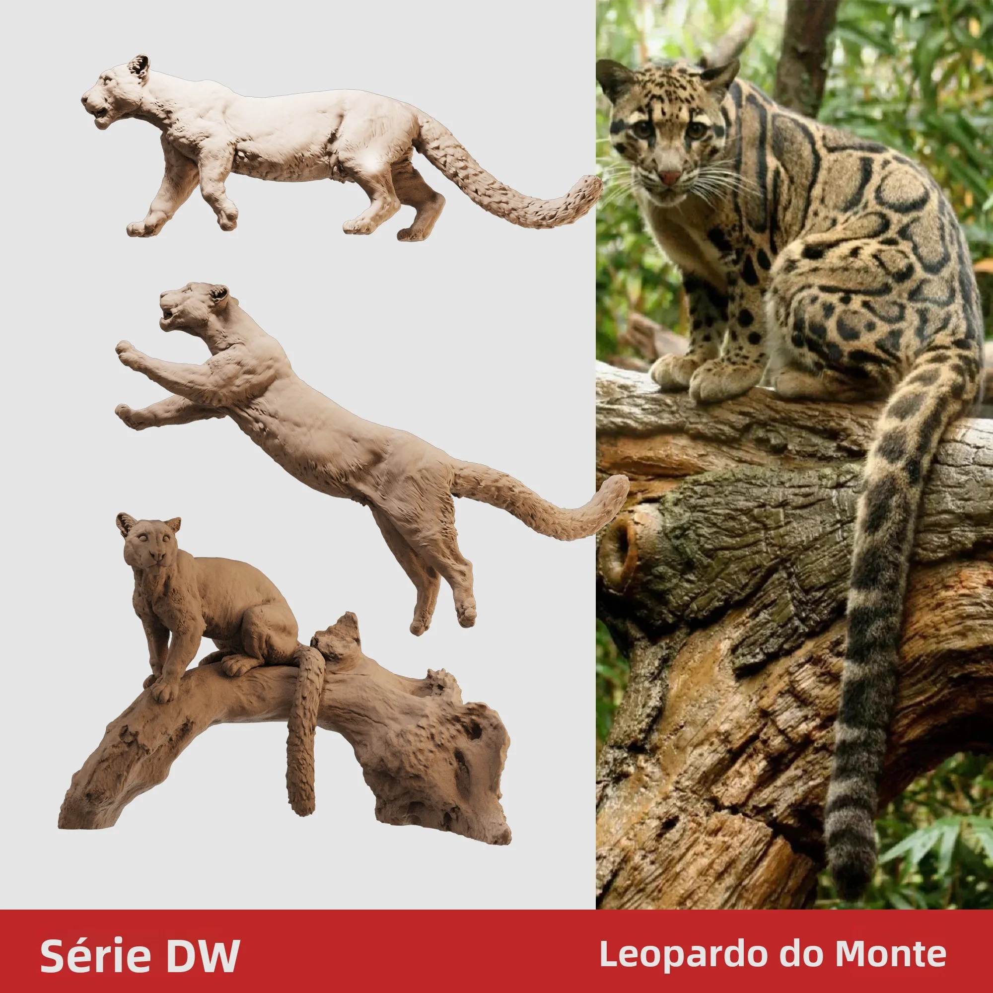 Modelo de Veado com Padrão Tartaruga Leopardo Nuvem, Escala :64, Miniatura Branca, Figura Colecionável de Animal, Apenas par...