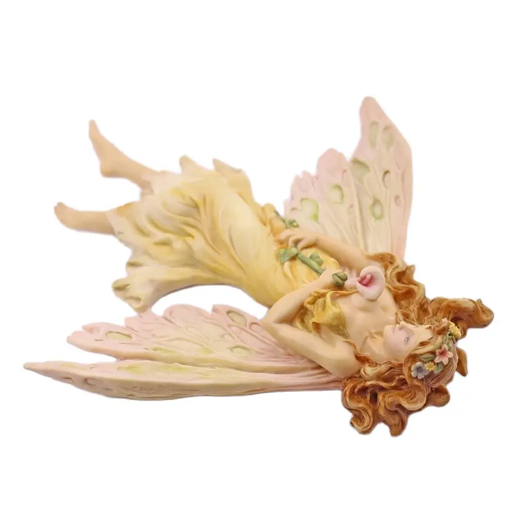 2024 New Butterfly Fairy Silicone Decorative Cake Chocolate Baking Mold Calla Lily Fairy Large DIY Wall Gypsum Resin Soap Wax