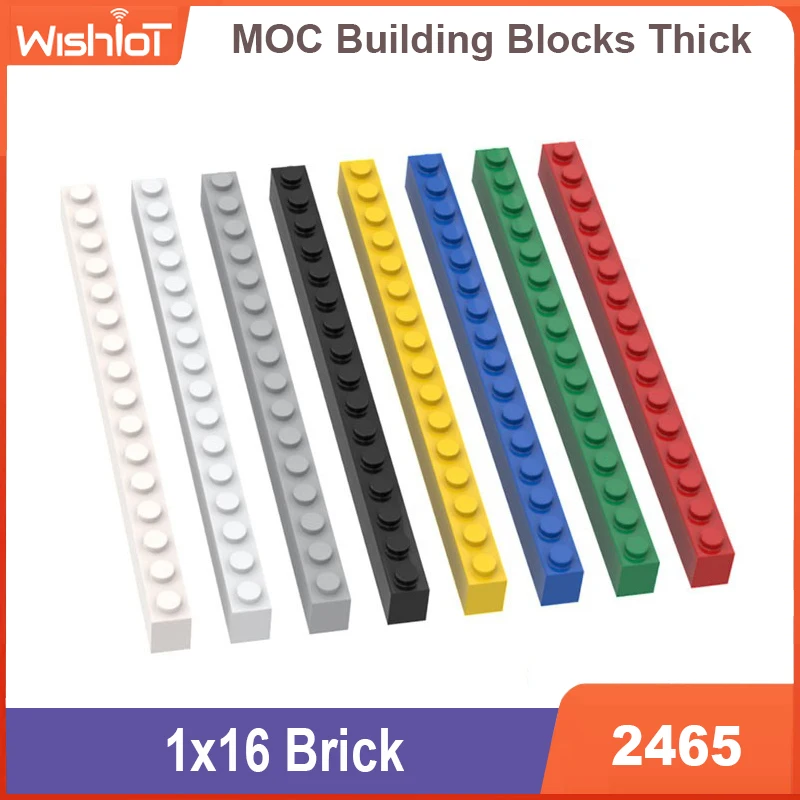 

10pcs 1x16 Bricks 2465 Classic Educational DIY Splicing Accessories Toy Building Blocks Compatible Assembles Particles