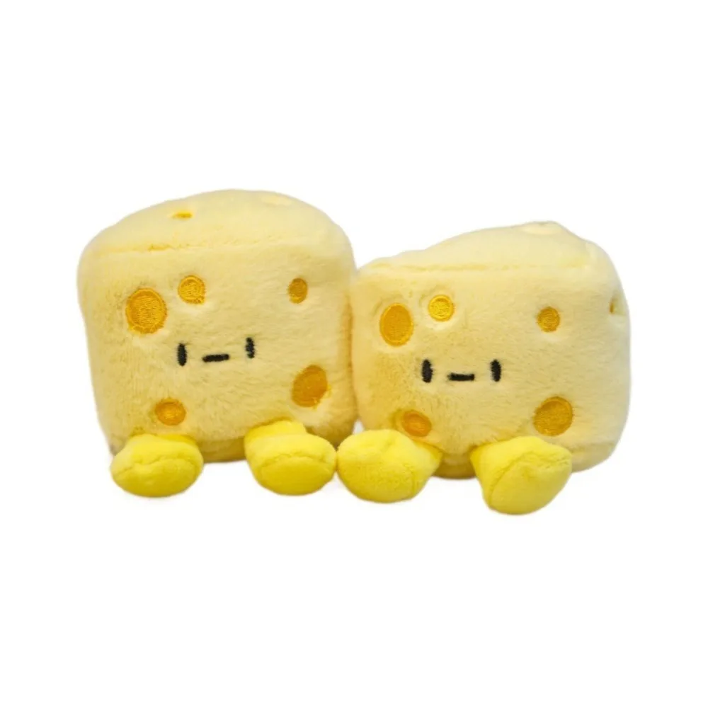 

Creative Simulation Bread Plush Pendant Toy Croissant Cheese Fluffy Soft Car Keyring Stuffed Plush Doll Keychain Valentine's Day