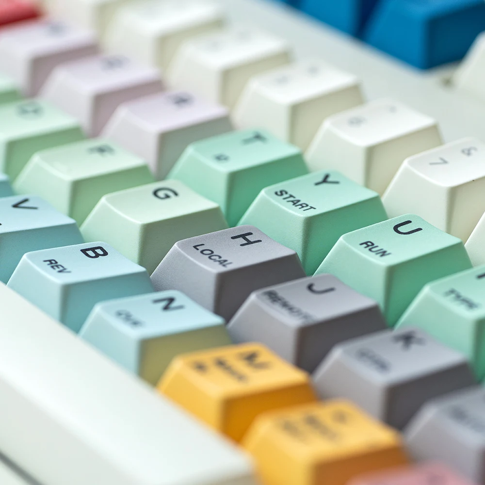 FBB キーキャップ Leitch PBT DYE-SUB キーキャップセット メカニカルキーボード用 60%、75%、80%、96%、100% コンピュータ DIY アクセサリー