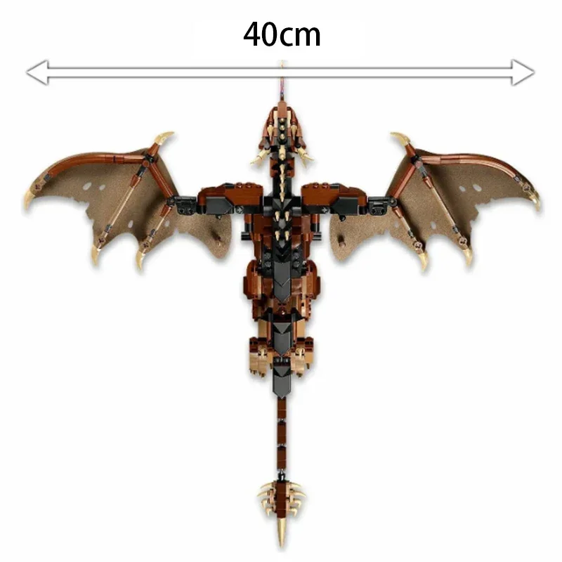 المجرية القرن التنين اللبنات نموذج 671 قطعة الطوب ألعاب تعليمية للأطفال هدايا عيد الميلاد #5