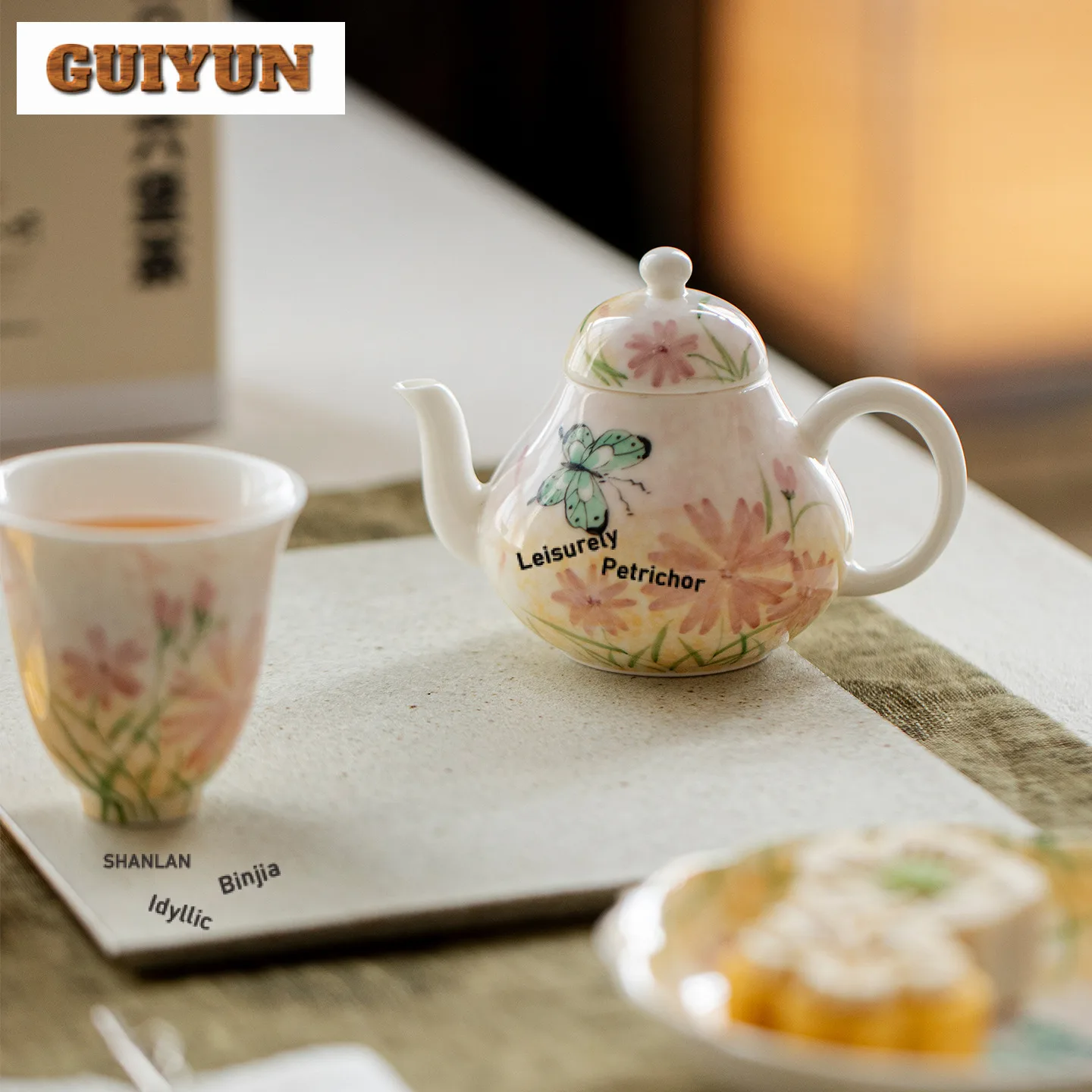 150 мл ручная роспись синие цветы чайник антикварный чайник заварник горшок чайник для замачивания с фильтром предмети чая аксессуары украшения