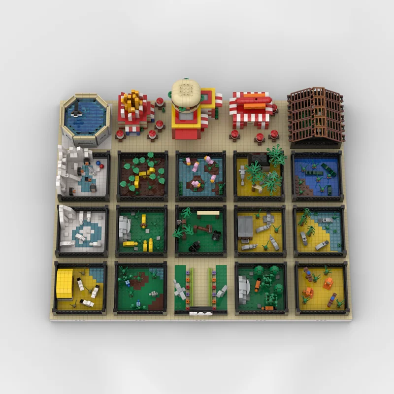 6682 قطعة MOC وحدات حديقة الحيوان بناء MOCs نموذج مصغر بناء هدية الكريسماس كتل اللعب العمارة تجميع فكرة عيد ميلاد الاطفال #2