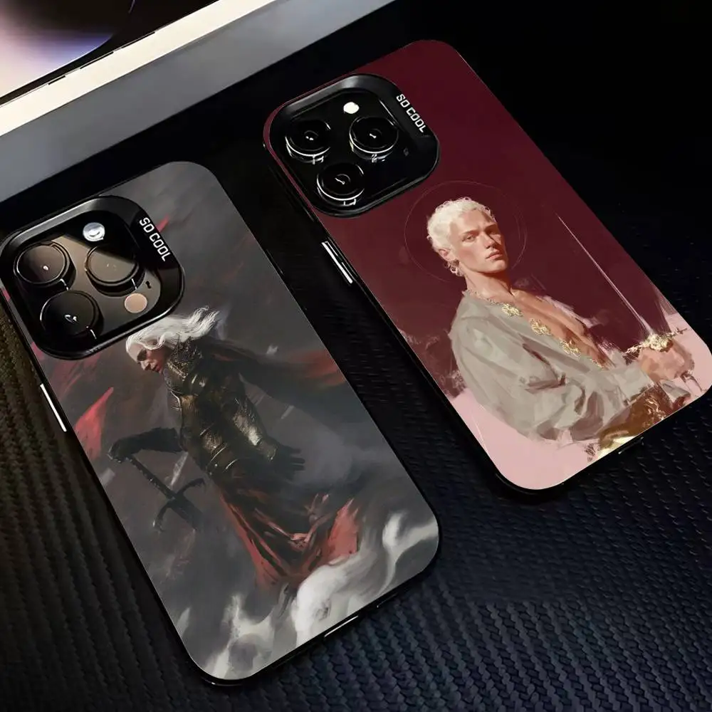 

Epc A-Aerion T-Targaryen Phone Case For iPhone17,16,15,14,13,12,11,Pro,MAX White Matte Shockproof Cover