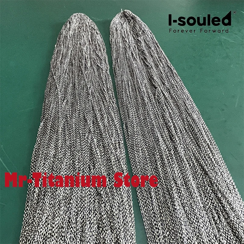 반제품 순수 티타늄 O형 체인 1.2mm-4.5mm DIY 주얼리 제작 저자극성 경량 친환경 도매