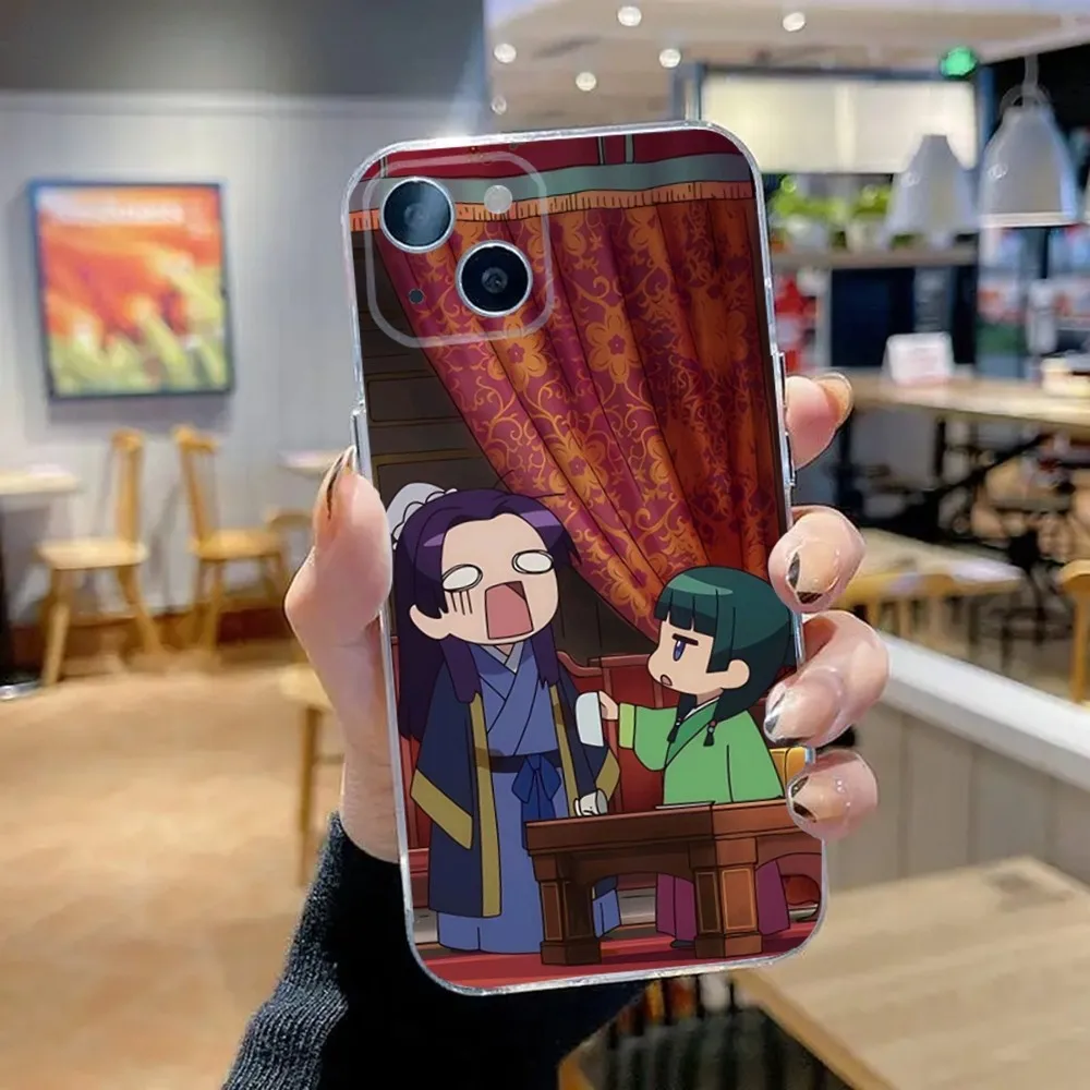 Jinshi Maomao A-Apothecary D-Diaries Phone Case For iPhone 16,15,14,13,12,11 Plus,Pro,Max,XR,XS,X,7,8 SE,Mini Transparent Soft